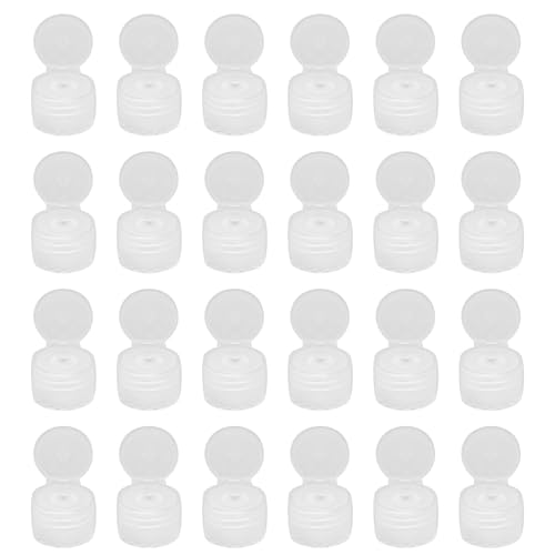 JCBIZ 24PCS Twist Bottle Caps Boston Bottle Cap 20 Tooth Phenolic Bakelite Lid Polycone Caps for Glue Dispensing Bottles Dispensing Caps Paint Bottles