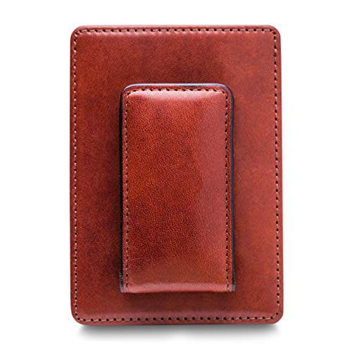 Image of Bosca Old Leather RFID Blocking Front Pocket Wallet with Magnetic Money Clip - Leather Wallet for Men