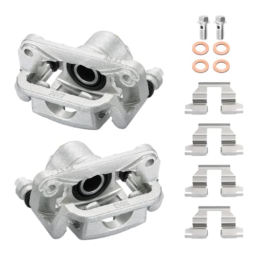 Image of BDFHYK 19-B3582 19-B3583 Rear Disc Brake Caliper Assembly Compatible with Nissan Sentra 2007-2019, Compatible with Nissan Juke 2011-2017 Tiida 2007-2010, 1.6L 1.8L 2.5L L4, GAS 2pcs