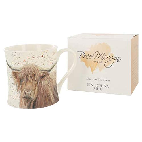 Bree Merryn Highland Tasse Motif vache aquarelle Motif animaux sauvages Cover