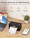 MUNBYN Shipping Label Printer Bluetooth, Thermal Label Printer 4x6, Etsy, Shopify, eBay, Royal Mail, Evri, Bluetooth for Phone, Chromebook, Windows, USB for Mac, Windows, 130B, Black