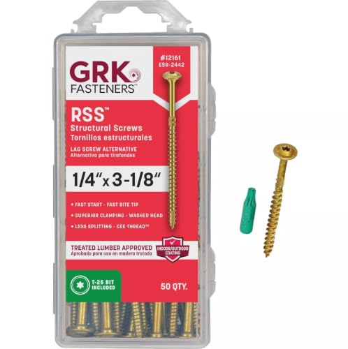 GRK Fasteners RSS™ 1/4 x 3-1/8" Rugged Structural Framing Screws, 50 PCS