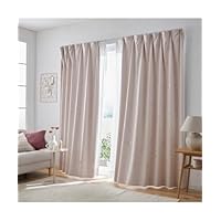 Amazon｜[ニッセン] カーテン 遮光箔プリント（形態安定