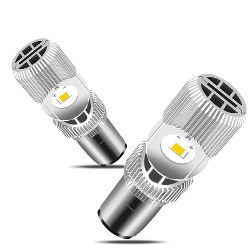 AURORIONCG BA20D Bombillas LED S2 Bombillas para Faros de Moto 1200LM 10W Reemplazo para 12V S2 35/35W Bombillas DC 9-80V