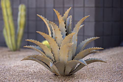 Desert Steel Sawtooth Agave - Indoor/Outdoor Metal Yard Art & Yard Decor, All Weather - Thumbnail 4