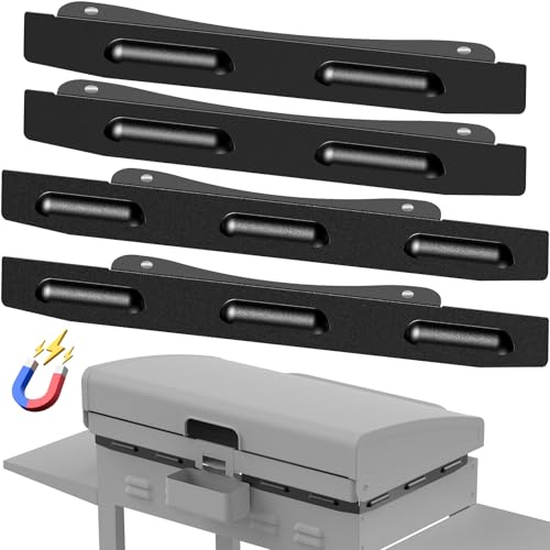 Black Wind Guards for Blackstone 36 Inch Griddle Blackstone Griddle Accessories Fit for Black stone Grill Magnetic Stainless Steel Wind deflectors Protect Flame Hold Heat fit with Hood Side Shelf