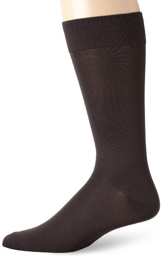 Perry Ellis Men's Flat Knit Microfiber Luxury Dress Sock