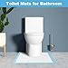 ZSYLYTKV 25 Pack Disposable Toilet Mats Toilet Floor Protector from Urine U-Shape Toilet Training Rug Waterproof Non-Slip Bathroom Potty Great for Children & Adults 23 x 23 (Blue)
