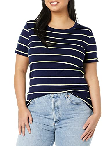 Image of Amazon Essentials Women's Slim-Fit Short-Sleeve Crewneck T-Shirt, Pack of 2