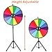 Voilamart 24 Inch Prize Wheel with Folding Tripod Floor Stand Height Adjustable 14 Slots Color Dry Erase Spin Wheel Spinner Game with Dry Erase & Marker Pen for Trade Show Fortune Spinning Game