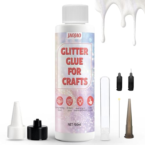 JAOJAO Glitter Glue for Crafts, Art Glitter Glue...