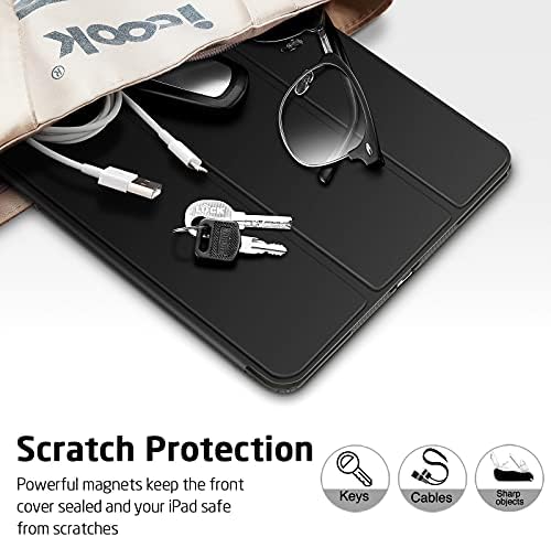 ESR iPad 9th Generation Case 2021/iPad 8th Generation 2020 /iPad 7th Generation 2019, Case for iPad 10.2 [Auto Sleep/Wake Cover] [Flexible Back with Viewing/Typing Stand] Rebound Series, Black