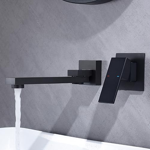 Robinets de salle de bain encastrés chrome avec commande unique eau chaude froide