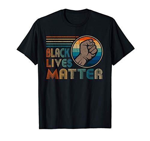 Black Lives Matter BLM Retro Black History Men Women Boys T-Shirt