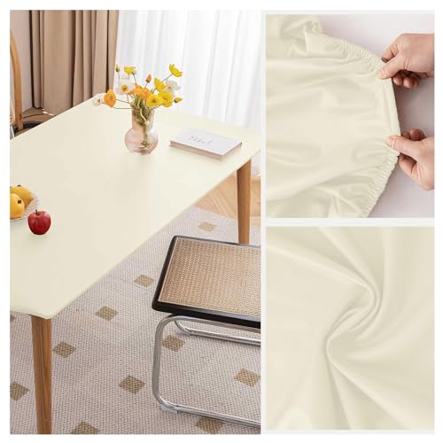 Nappe de table en cuir pour repas de famille : modèle élastique 90x90cm