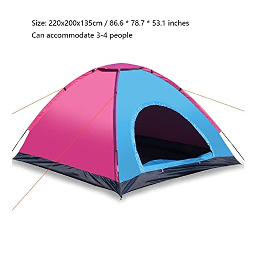 Carpa para camping YYDS para 3-4 personas color azul naranja miniatura 2