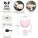 Straw Cover Cap for Stanley Cup, 4pcs 0.4in 10mm Diameter Reusable Dust-Proof Straw Topper Compatible with Simple Modern and Tumbler with Lid and Straw, Valentine's Day gift(4pcs pink love set)