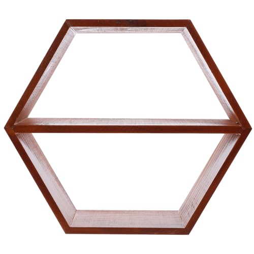 Estante hexagonal de madera para decorar tu dormitorio 2
