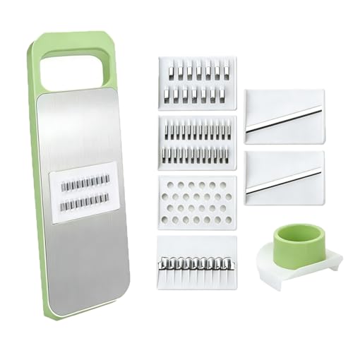 Mandolina ajustable de cocina, cortadora vegetal acero inoxidable miniatura 1