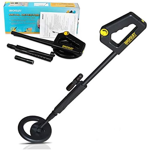 allsun Beach Metal Detector Waterproof Sand DIY Beginner Gold Digger High Sensitivity Treasure Hunter Black Cover