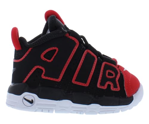 Nike Air More Uptempo Infant/Toddler Shoes Size 9, Color: Black/Red