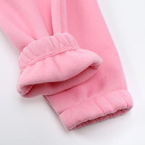 Image of MYGBCPJS Youth 2PCS Jogger Outfits Set Fleece Hooded + Sweatpants Boys Girls Athletic Sweatsuits Pullover Clothes