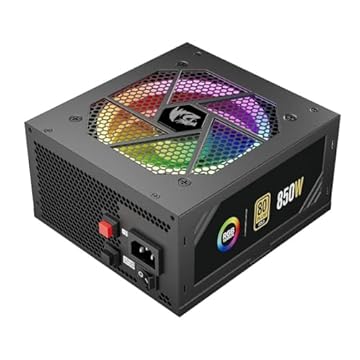 Fonte de Alimentação Redragon GC-PS007-1 - 850W, 80 Plus, Gold, PFC Ativo, Full Modular, RGB, S/Cabo