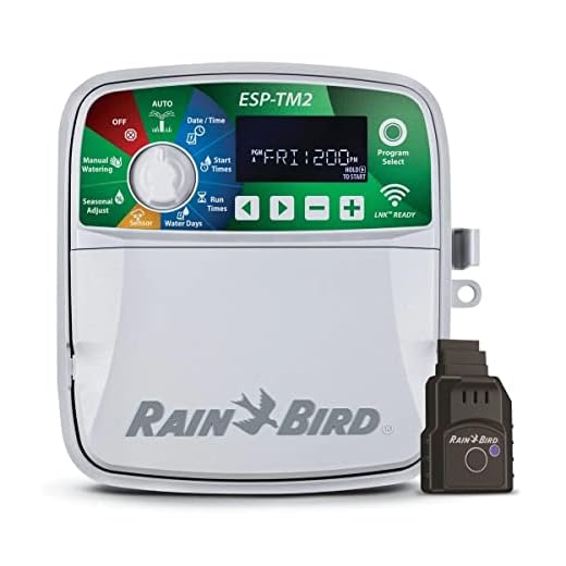 Rain-Bird ESP-TM2 Indoor Outdoor Irrigation WiFi Zone Controller Timer Box and Link Lnk WiFi Mobile Wireless Smartphone Upgrade Module Sprinkler System (8 Zone)