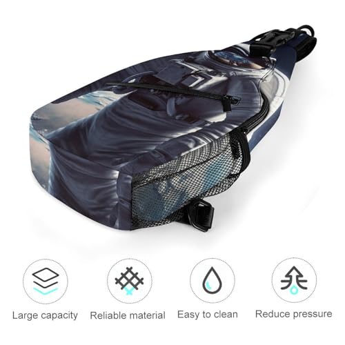 Mochila tipo sling para deporte y viaje unisex miniatura 5