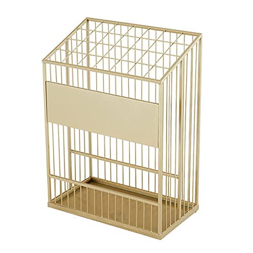 Porte-parapluies grand format métal doré luxe pour bâtons - 7