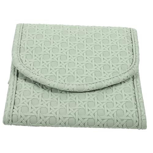 WRITWAA Bolso De La Joyería De La Vendimia Collar Hombres Neceser De Viaje Bolsa Tapa Titulares Múltiple Joyero De Viaje Anillos Sol Largo Casos Cajas Gargantilla Poseedor Light Green