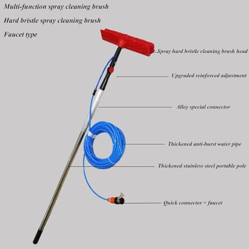 Kit perche à eau pour enlever la saleté des vitres et toits