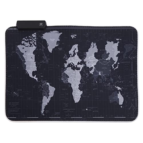 BaoFufc Mauspad, Gaming-Mauspad, LED-Licht, Tastaturabdeckung...