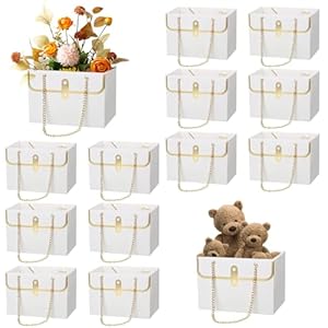KAZIPA 12 Pcs Paper Flower Gift Bag...