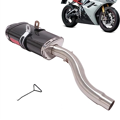 Tuyau intermédiaire d'échappement Daytona 675 libérant la puissance du trois cylindres - 3