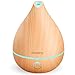Produktbild VicTsing Aroma Diffuser, 130ml Diffusor Aromatherapie, 19dB Ultra Leise Luftbefeuchter Ultraschall für Schlafzimmer, BPA-Free Duftlampe Elektrisch mit 4-in-1-Tasten, Schlafmodus, 8-Farben-LED-Gelb