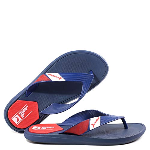 Slide Rider Up Masculino S: Preto/G: Azul/Vermelho 37/38