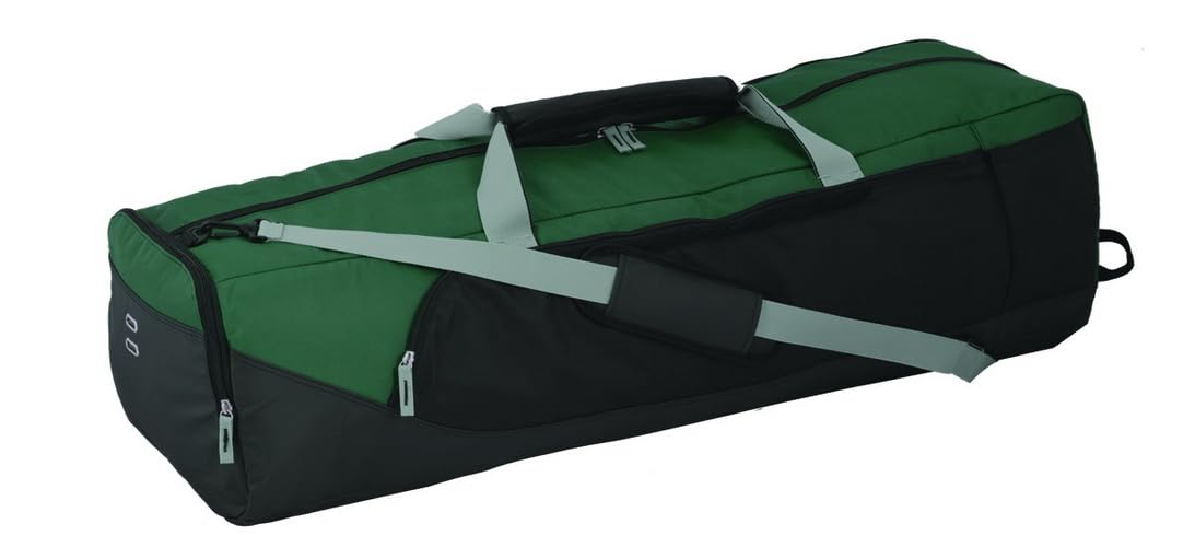 Champion Sports Lacrosse Equipment Bag – Heavy-Duty Nylon, Stick Compartment, Waterproof Bottom, Adjustable Strap, 44x15x13in