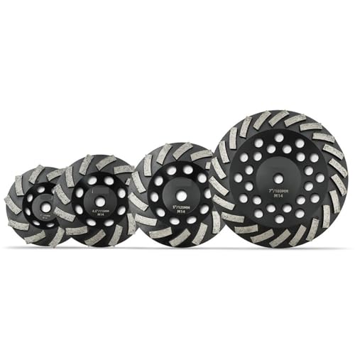 Disque de ponçage diamant M14 180mm meuleuse meule turbo pour surfaçage béton