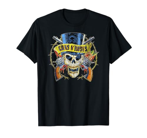 Oficial Guns N' Roses Calavera Banda Rock Música Camiseta