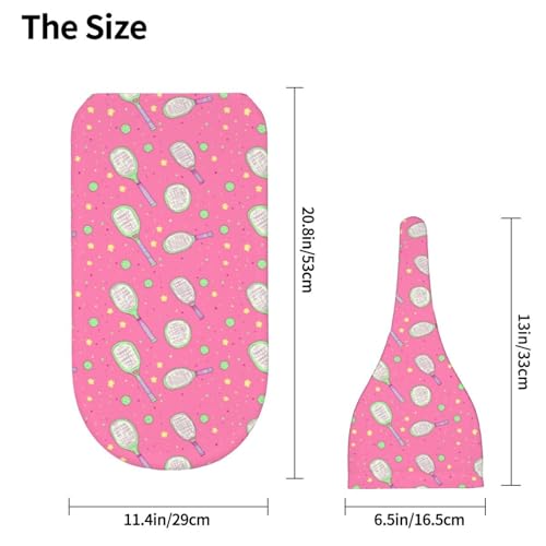 Image of Pickleball and Stars Newborn Swaddle Blankets Hat Sets Soft Baby Receiving Blanket Swaddle Sack for Baby Shower Infant Boy Girl Gift