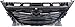 GO-PARTS - Black Shell and Insert Grille for 2014-2016 Mazda 3 without Collision Warning, Replacement 2015 BJE1-50-712B