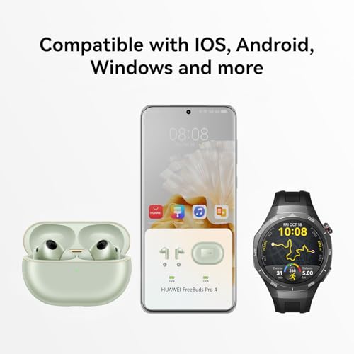 Image of HUAWEI FreeBuds Pro 4，Dual-Driver True Sound，Stable&Clear Calls，Intelligent Dynamic ANC，Head Motion Controls，Compatible with iOS&Android，Lossless Sound Quality，AI Call-Noise-Cancellation，Black