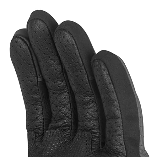 Image of Rynox Air GT Gloves - CE Certified Cuff Length Motorcycle Riding Leather Gloves | Impact Protection |Abrasion Resistance - Grey Red, Small