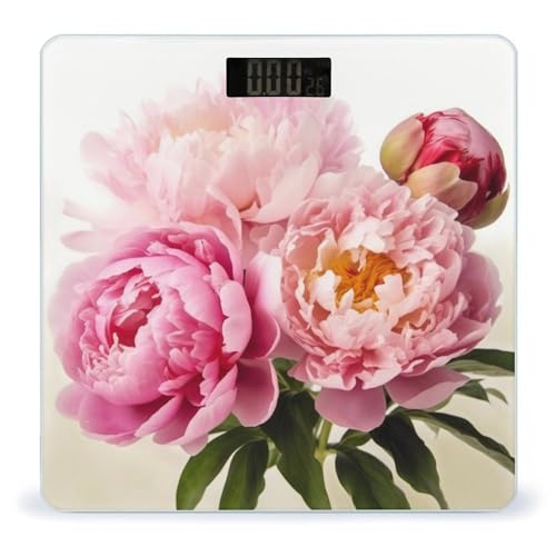 Báscula digital Peony Flowers Blossom para baño miniatura 1