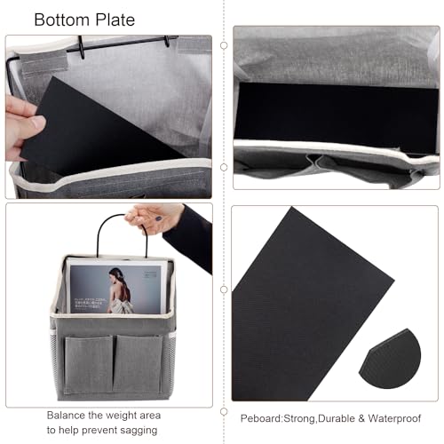 Lyroo LYROO-WALL HANGING BASKET-1 2 Pack Wall Hanging Bag Organizer Basket With Pockets For Bathroom Bedroom Kitchen Dorm Room Essentials Rv Storage And Organization  thumb #5