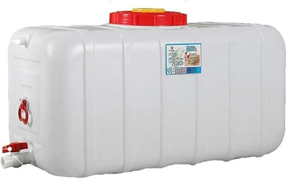 Water Storage Tank 25L/50L/100L/150L/200L Large Capacity Water Tank with Spigot, Multifunctional Plastic Water Container, Portable Water Garden Rainwater Collection TanksSize50L