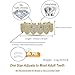 TOPGRILLZ Grillz Vampire Teeth - Grills for Your Teeth Grillz for Women Men 18K Gold-Plated Iced out CZ Fangs Hip Hop Rapper Costume Accessory Cosplay Extra Molding Bars（Gold 6 Teeth Bottom）