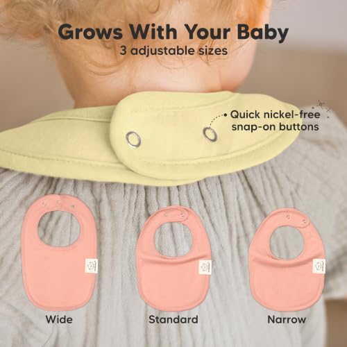 Image of KeaBabies 8-Pack Organic Baby Bibs for Drooling and Teething (Dew) | Soft Cotton Bibs for Baby Girl, Boy, Extra Absorbent, Easy to Clean & Put On, Toddler, Newborn, Infant 0-24 Months