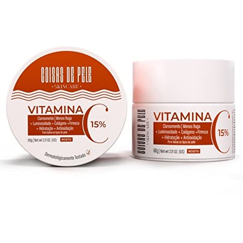 Skincare Creme Facial Vitamina C Barba Forte 60G, Barba Forte